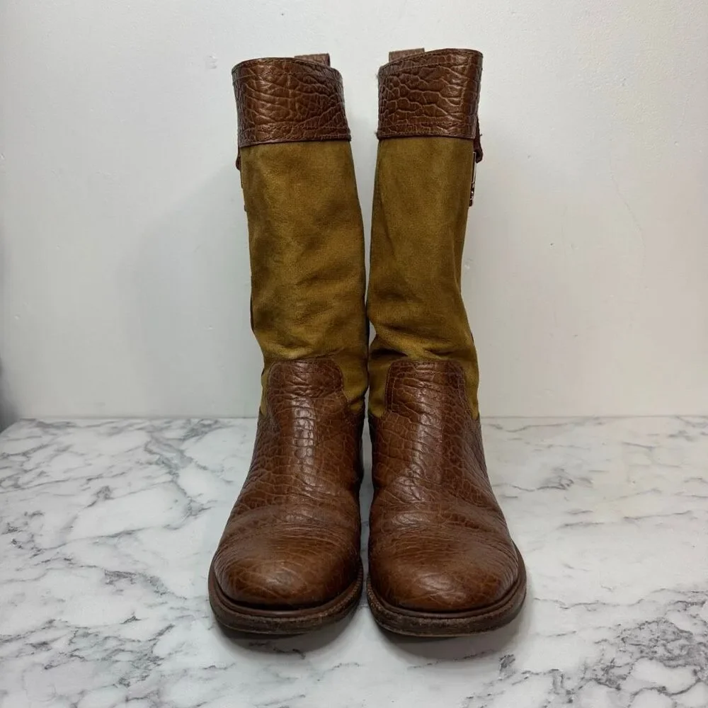 Tory Burch Corey Mid Calf Ankle Boots 6